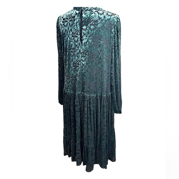 Burnout velvet flare babydoll dress size 14W - Picture 3 of 5